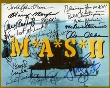 MASH CAST 8.5X11 SIGNED PHOTO ALAN ALDA AUTOGRAPH ALL SIGNATURE POSTER REPRINT