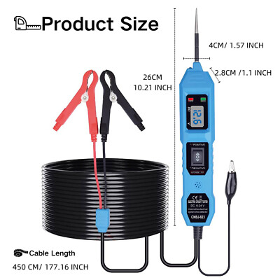 3.5-36V Digital Automotive Car Power Circuit Electrical Tester Probe Test Light@