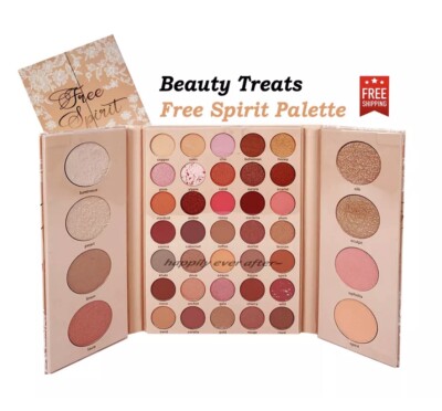 Beauty Treats Free Spirit palette - 35 Eye Colors + 8 Face Colors *US Seller*