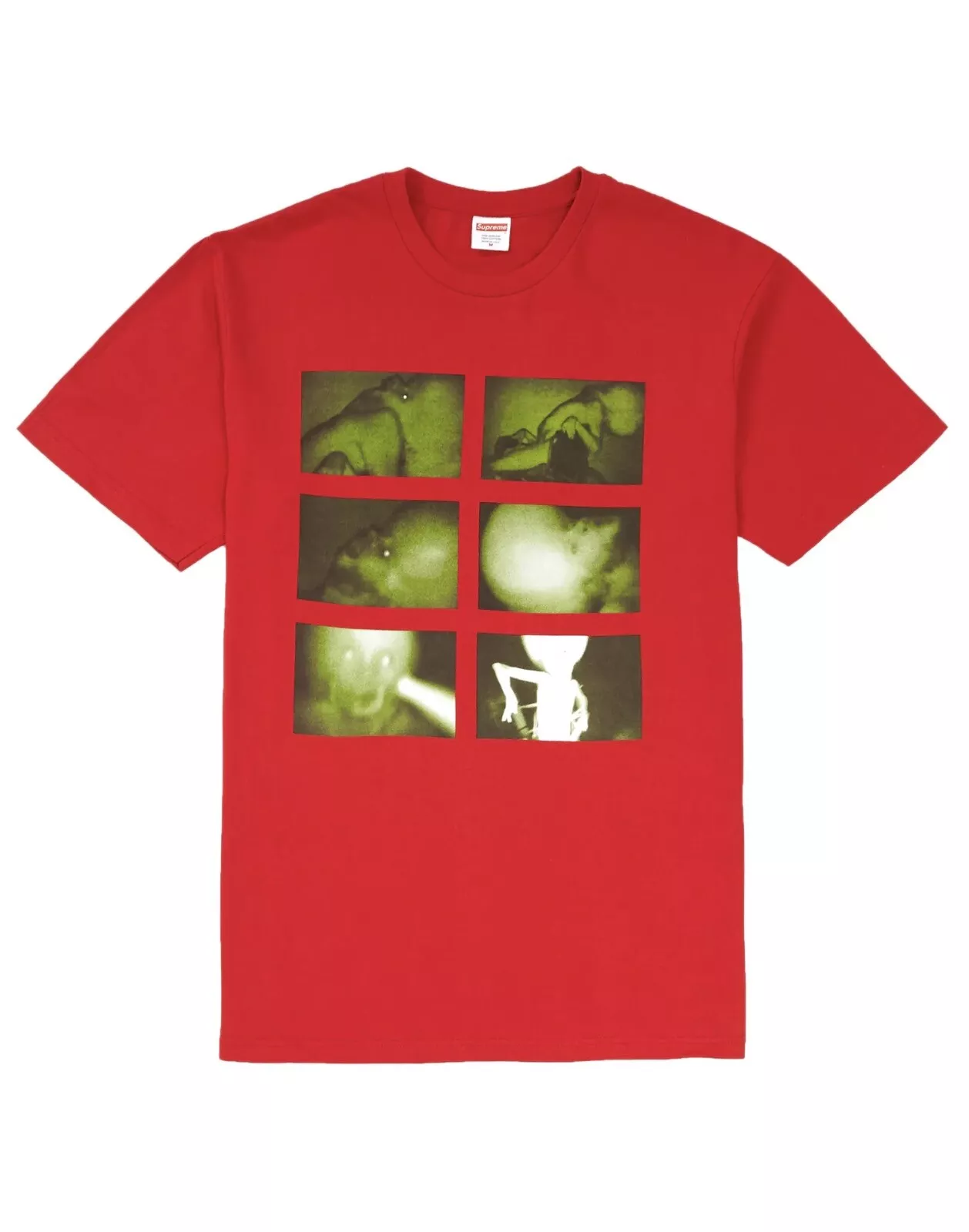T shirt rouge caoutchouc Supreme Chris Cunningham FW18 taille XL DS neuf