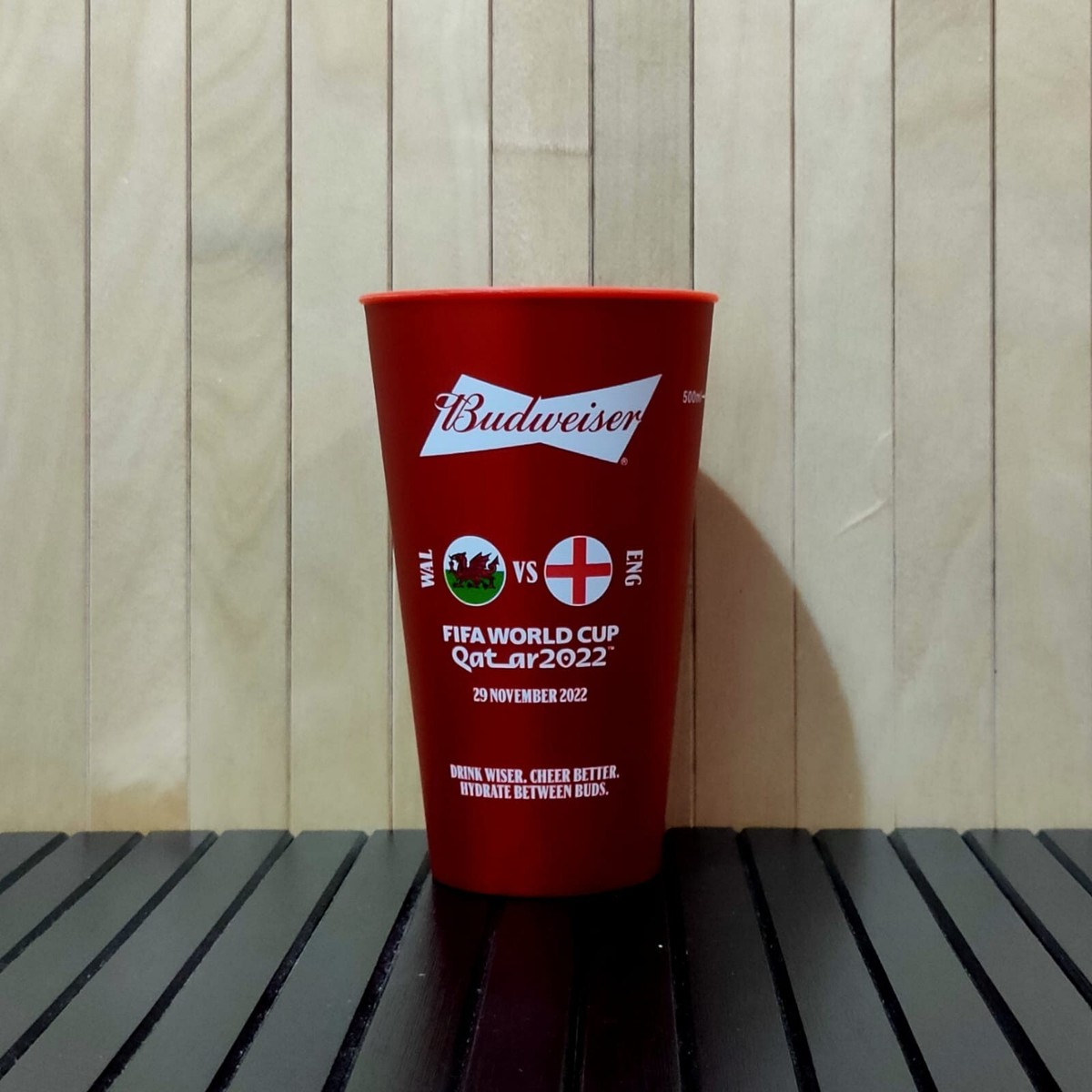 ワールドカップ カタール現地限定Budweiserカップ500mL非売品１０個組 ワールドカップ カタール現地限定Budweiserカップ500mL非売品
