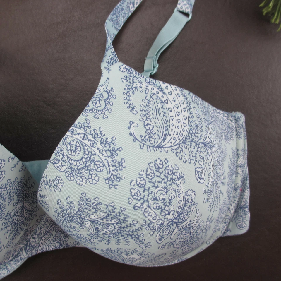 Gilligan & O'Malley Bra 38D Green Padded Underwire Adjustable Clasp Back - Image 4 of 4