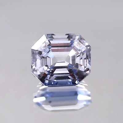 10x8 MM Natural Flawless Ceylon Light Blue Sapphire Radiant Cut Loose Gemstone