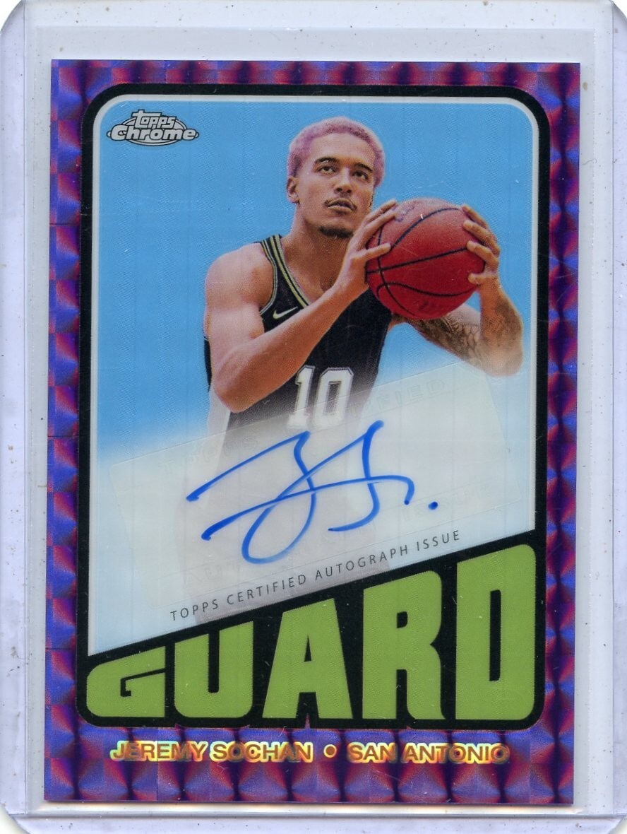 2023-24 TOPPS CHROME #TA-JS JEREMY SOCHAN 1972 STYLE AUTOGRAPH