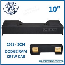 2019-2024 Dodge Ram 1500 Crew Cab 10" Dual Sub Box Subwoofer Enclosure