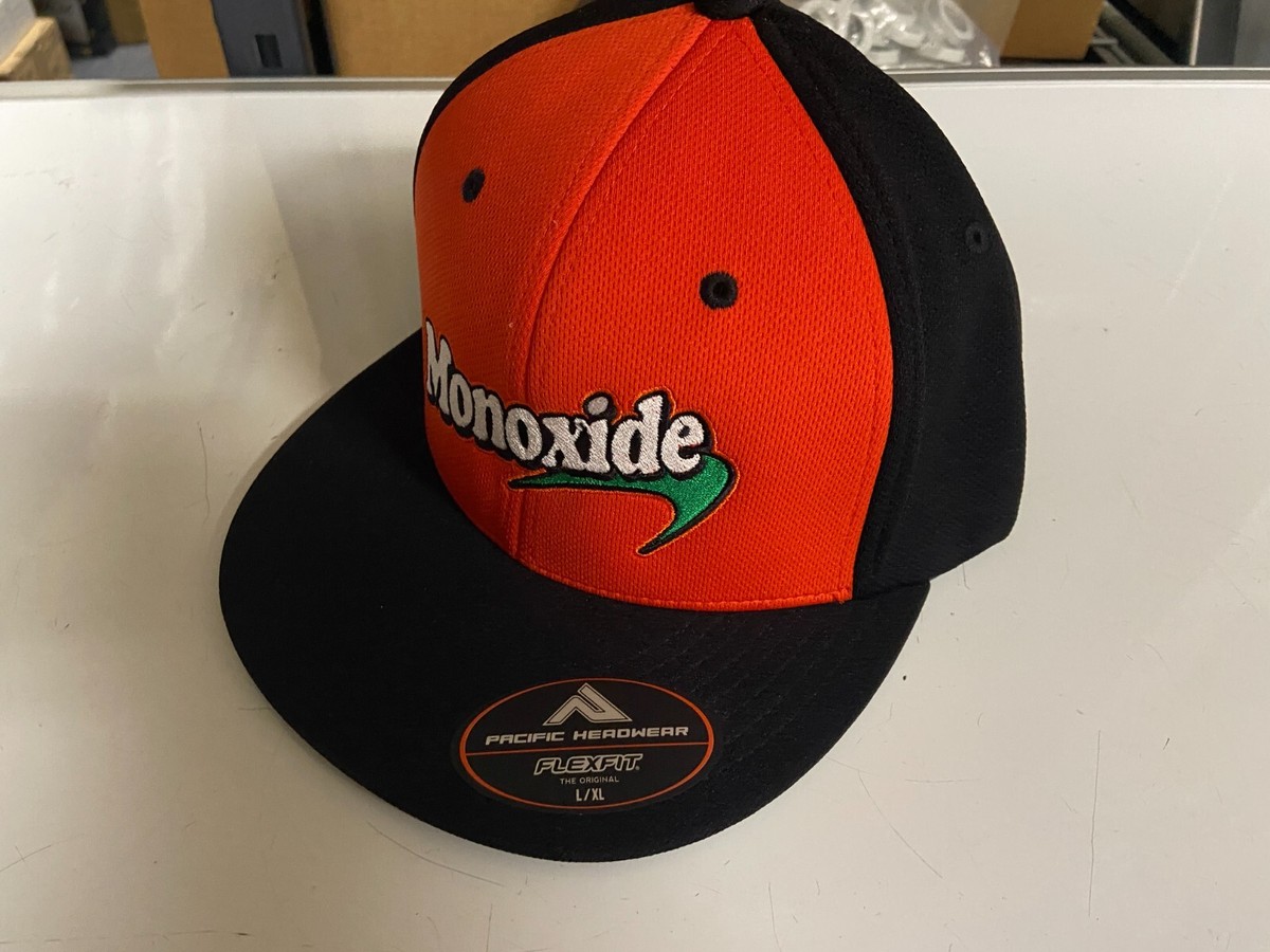 TWIZTID MONOXIDE NEWPORT CHAINSMOKER II HAT SIZE L/XL ORANGE BLACK