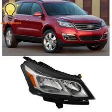 For 2013 2014 2015 2016 2017 Chevy Traverse Headlight Halogen Right Side Chrome