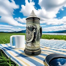 Bierdeckel-Set „Madl Mit Krug“ – Rund, 10,7 Cm Durchmesser, Aus Original-Bierfilzpappe, 20 Stück