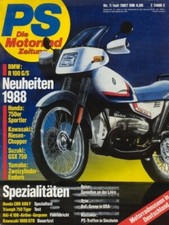 PS8707 + endurance test Kawasaki 1000 GTR + test Triumph 750 Tiger + hp 7/1987