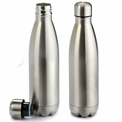 Isolierflasche Edelstahlverschluss 350ml Abmessung 22 x 7 cm silber