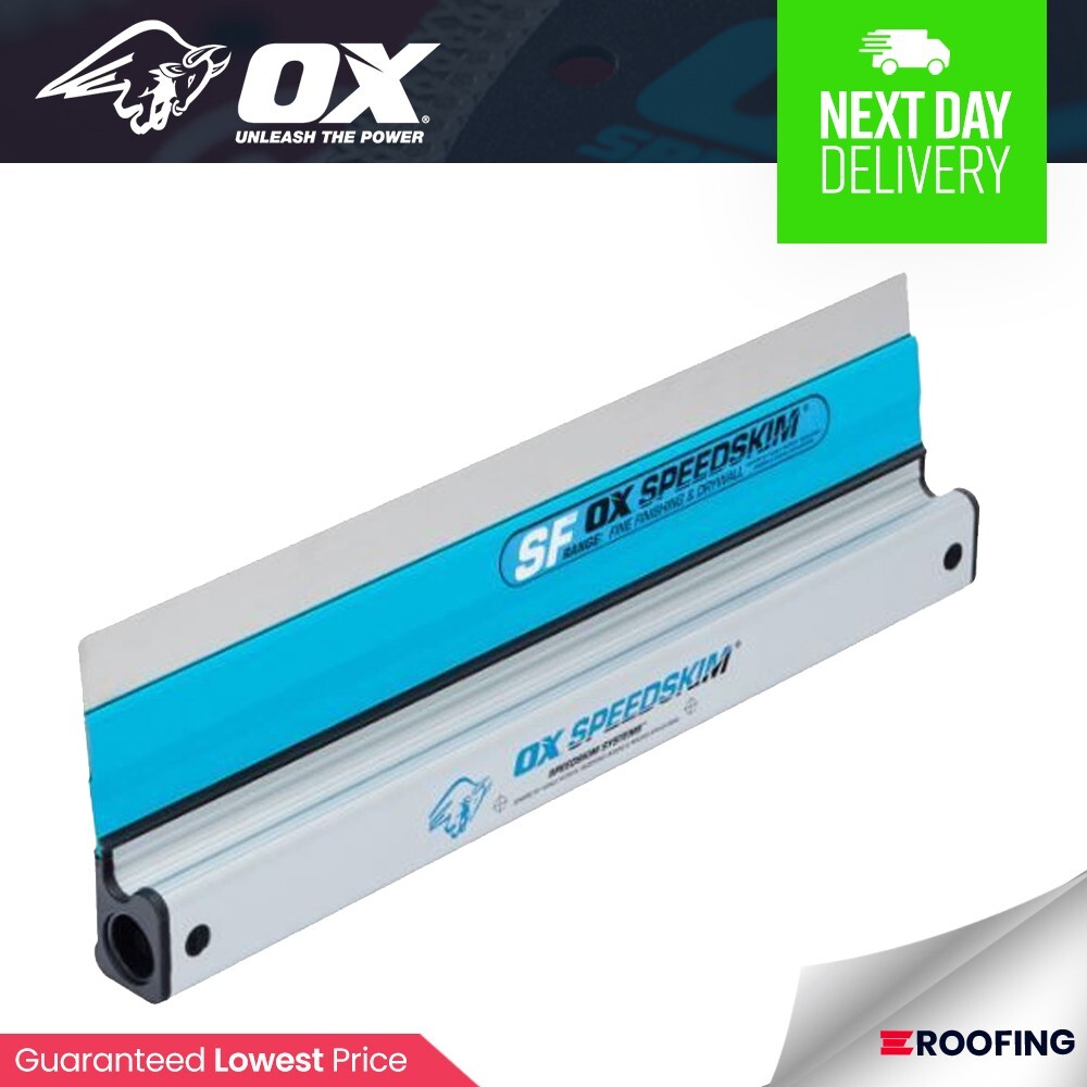 OX Speedskim SF 450mm Stainless Plastering Rule Fine Finishing Spatula P531045 - Image 4