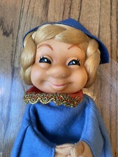 Steiff Princess Hand Puppet 10" Vintage German Fairy Tale Felt Toy- RARE