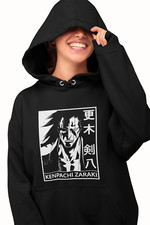 BLEACH Kenpachi Zaraki Japanese Anime Manga new 2022 black white hoodie S to 5XL