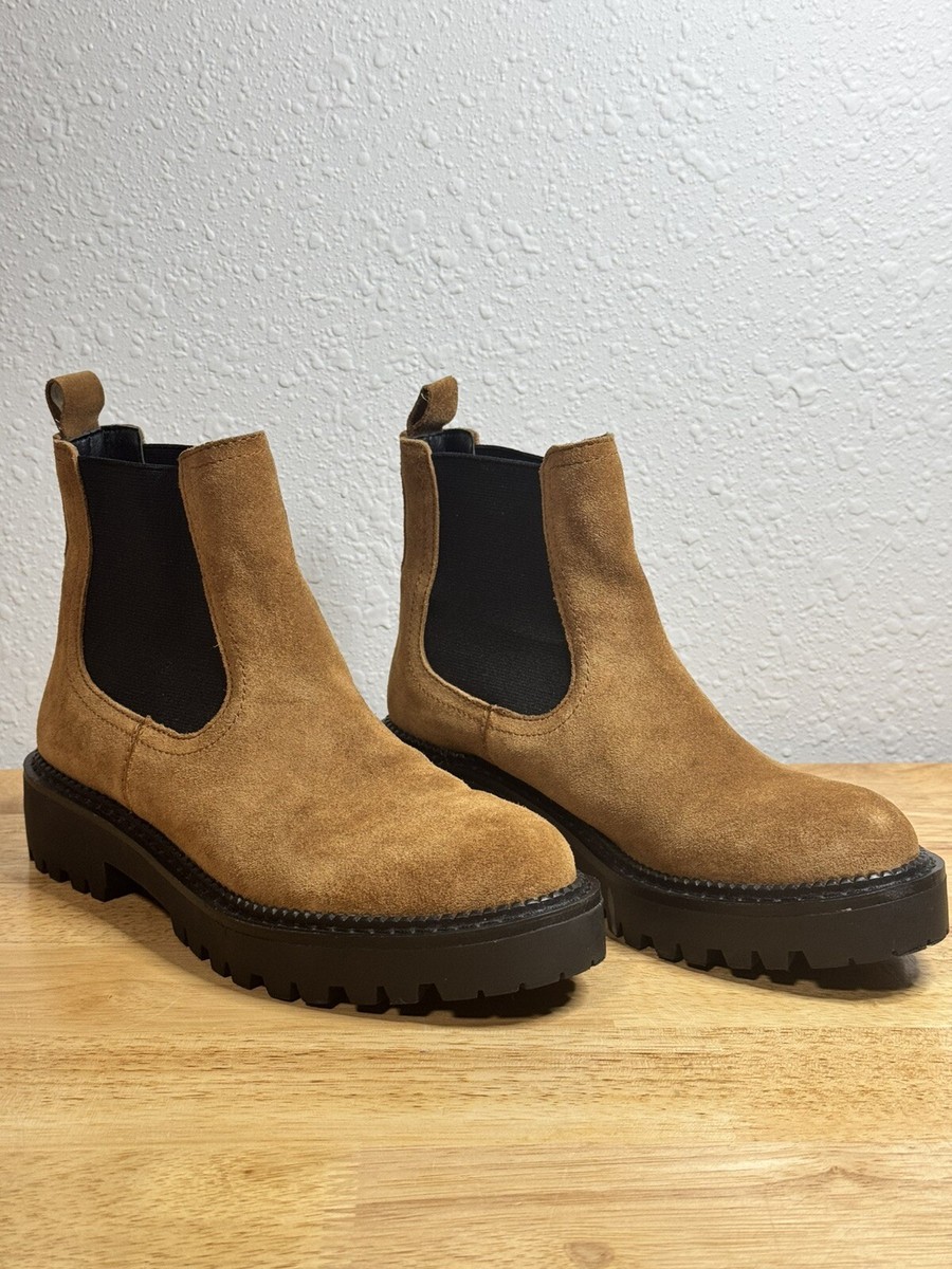 Nordstrom CASLON Miller water resistant Chelsea boots Brown