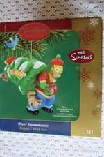 Carlton Cards Homer Simpson D'oh Tannenbaum 2005 Ornament w/Sound, Flawed Box