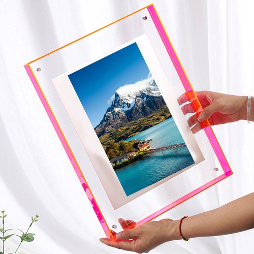 Artwork Display Frame Acrylic Wall Art Modern Floating Picture Frames