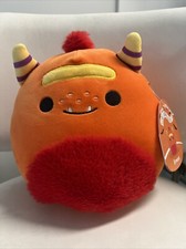 Squishmallow Ernest The Orange Monster Halloween 8  Plush Stuffed Kellytoy 2023