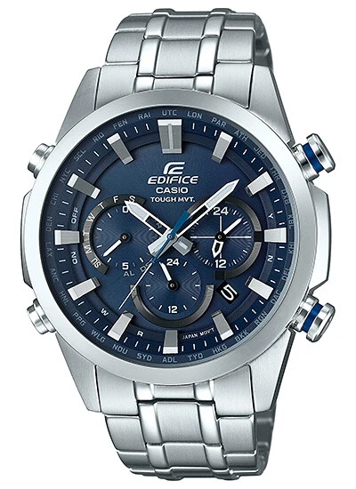 CASIO EDIFICE EQW T630JD 2AJF Blue Sporty Solar Atomic Men s Watch