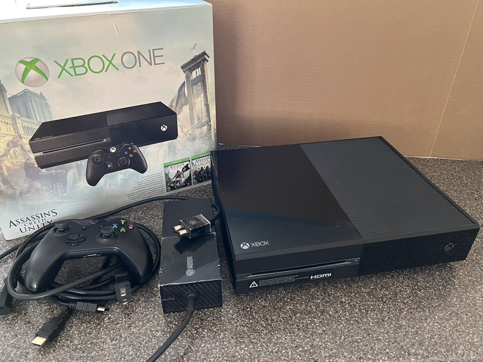 MICROSOFT XBOX ONE S 500GB SYSTEM W/ CORDS AND 1 CONTROLLER - video gaming  - by owner - electronics media sale 