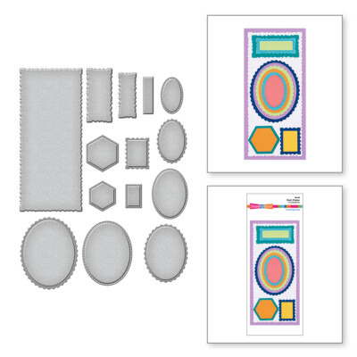 Spellbinders - Stampendous Hugs Collection - Fran's Frames Etched Dies