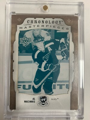 Al MacInnis The Cup Chronology Masterpieces 1/1 Cyan Printing Plate