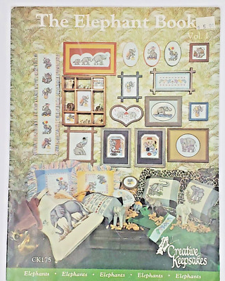Creative Keepsakes The ELEPHANT Book Vol 1 Cross Stitch Needlepoint Pattern book