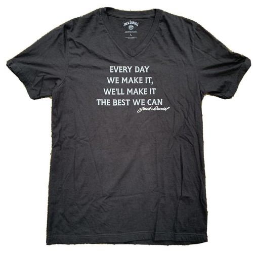V NECK T SHIRT, ADULT LARGE, GENUINE 