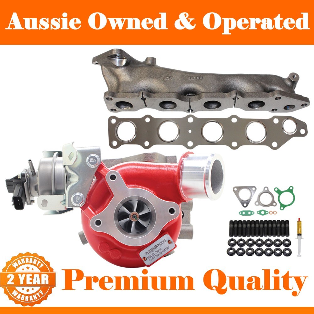 GEN1 Turbo+Genuine Manifold,Gasket&Stud Kit For Mitsubishi Triton MR 2.4L 2019-