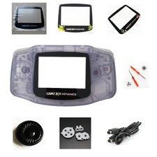 NEW GBA Nintendo Game Boy Advance Replacement Housing Shell Screen Lens Glacier 