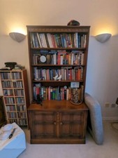 ercol wooden bookcase 