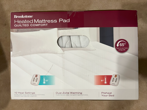 brookstone heated mattress pad review