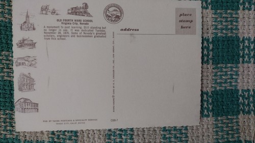 TARJETA POSTAL ANTIGUA ESCUELA CUARTO BARRIO VIRGINIA CIUDAD NEVADA - Imagen 5 de 11