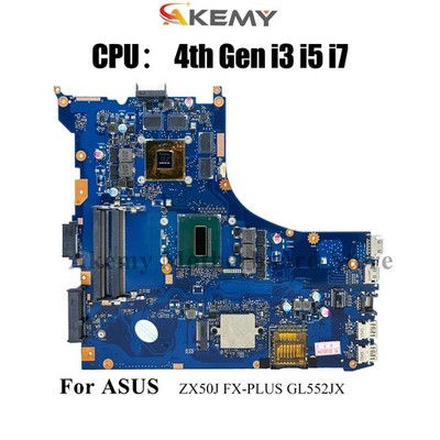 GL552JX Laptop Motherboard For ASUS GL552J FX-PLUS ZX50J Mainboard W/ CPU