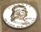 1951 Gem  Proof  Franklin  EYE CANDY " Blazing  Original  Luster "  #1231 ~  2