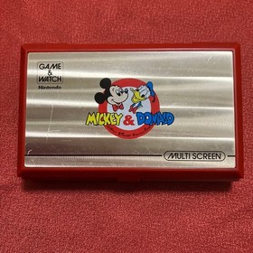Game Watch MICKEY & DONALD Multi Screen Nintendo DM-53 Tested very good