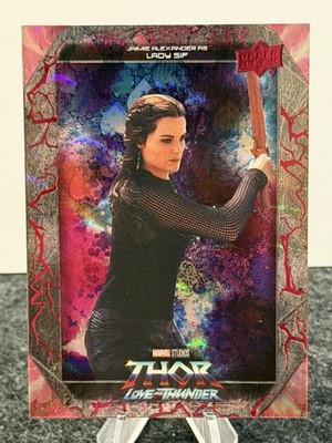 2023 Upper Deck Thor Love And Thunder Ensemble Love Red #E-5 Lady Sif SN 55/99