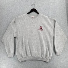Vintage 90s Indiana University Sweatshirt Mens XL IU Hoosiers Gray Oversize Cozy