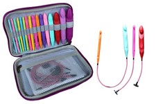 Interchangeable Crochet Hook Kit Afghan Tunisian Crochet Hooks Set Craft Tool