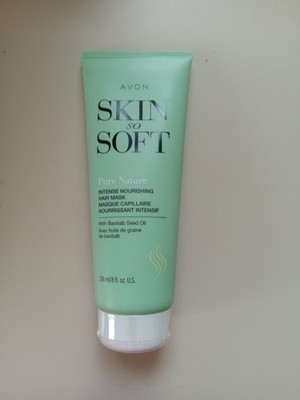 Avon Skin So Soft Pure Nature Intense Nourishing Hair Mask - 8 Fl Oz - New