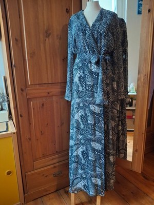 Kleid Zero 38 Dunkelblau mit Muster neuwertig