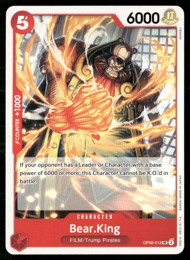 2024 Wings of the Captain Bear.King Character / Red/FILM/Trump Pirates #OP06-012