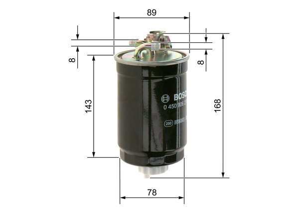 Bosch Kraftstofffilter 0 450 906 274 Leitungsfilter FüR Arosa Polo Caddy Lupo VW-image