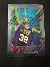1995 Topps Finest Karl Malone #195 Refractor Basketball RARE
