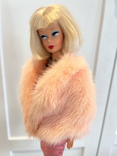 Poupée Barbie Peach Real Mink Fur Stole Capelet4Fashion Royalty Silkstone ~ dimitha - Photo 5/7
