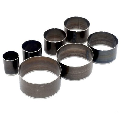DGOL 7 Sizes Big Size 20mm - 50mm Round Hole Punch Leather Rubber Fiber Black 