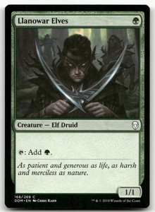 Llanowar Elves - Dominaria #168 Common MTG