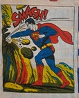1966 - RARE COMPLETE DC Comics Superman National Periodical Cloth Banner Pennant — photo 3