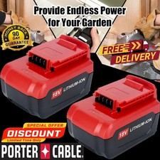 2Pack 18Volt 8.0Ah 3.6Ah Battery For Porter Cable 18V PC18BLX PC18BL OR Charger