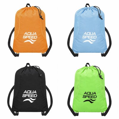 Aqua Speed - Large Mesh Pool Backpack Ventilated Wet Gear Storage Bag