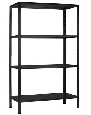 SCHULTE Regalwelt Steckregal, 180x60x40 cm (HxBxT), schwarz-struktur